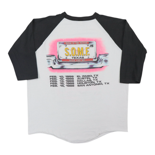 1988 Aerosmith Texas Tour Jersey Shirt Back