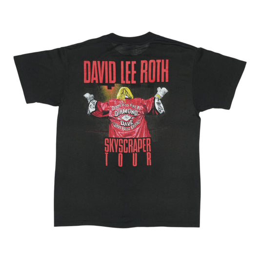 1988 David Lee Roth Skyscraper Tour Shirt Back