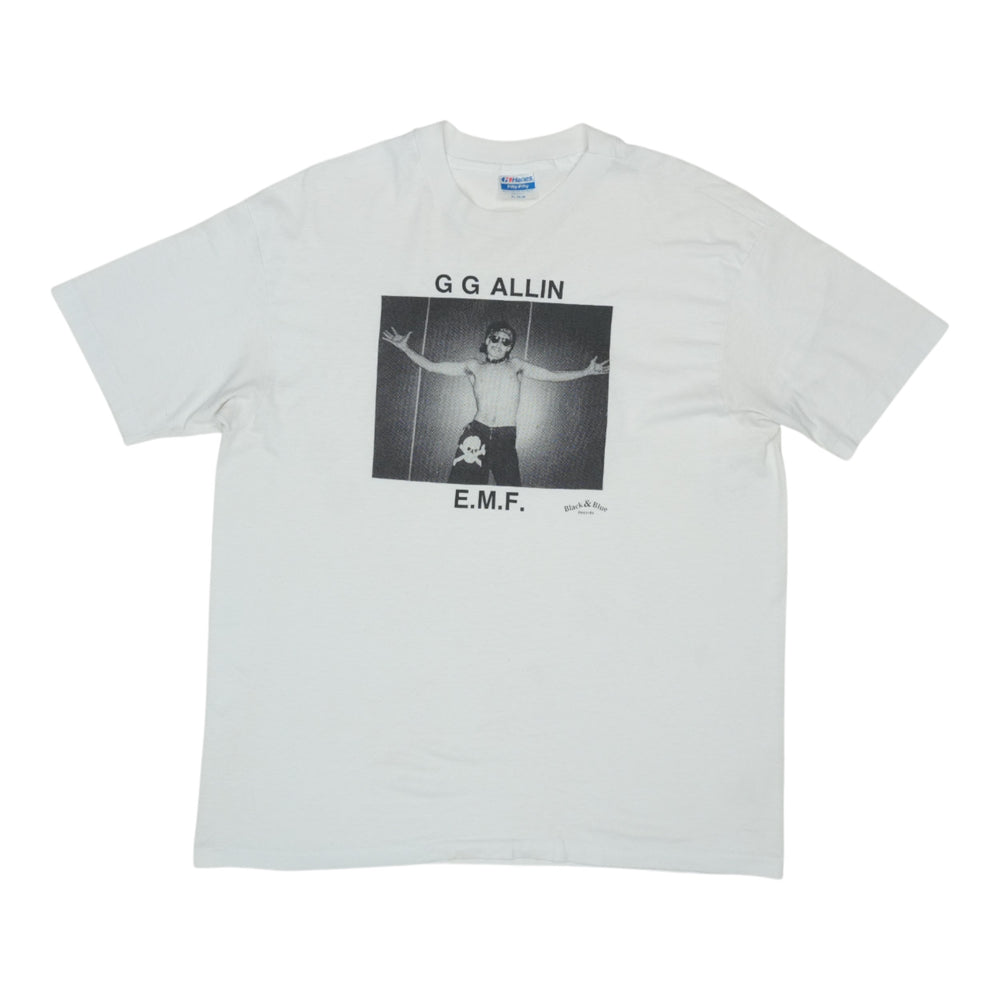 1988 G G Allin EMF Black & Blue Records Promo Shirt