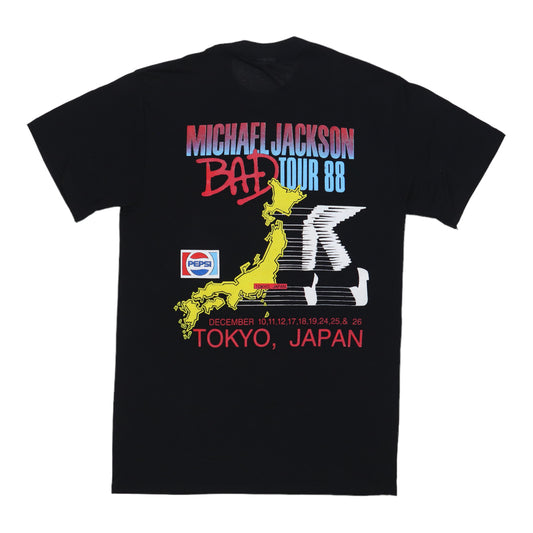 1988 Michael Jackson Bad Tour Shirt Back