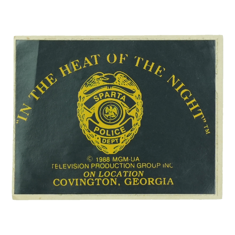 1988 In The Heat Of The Night On Location Crew Pass front