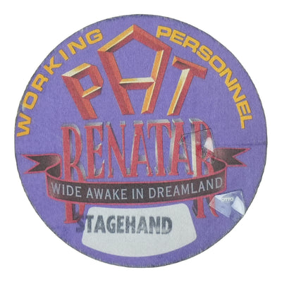 1988 Pat Benatar Wide Awake in Dreamland Tour Stagehand Backstage Pass