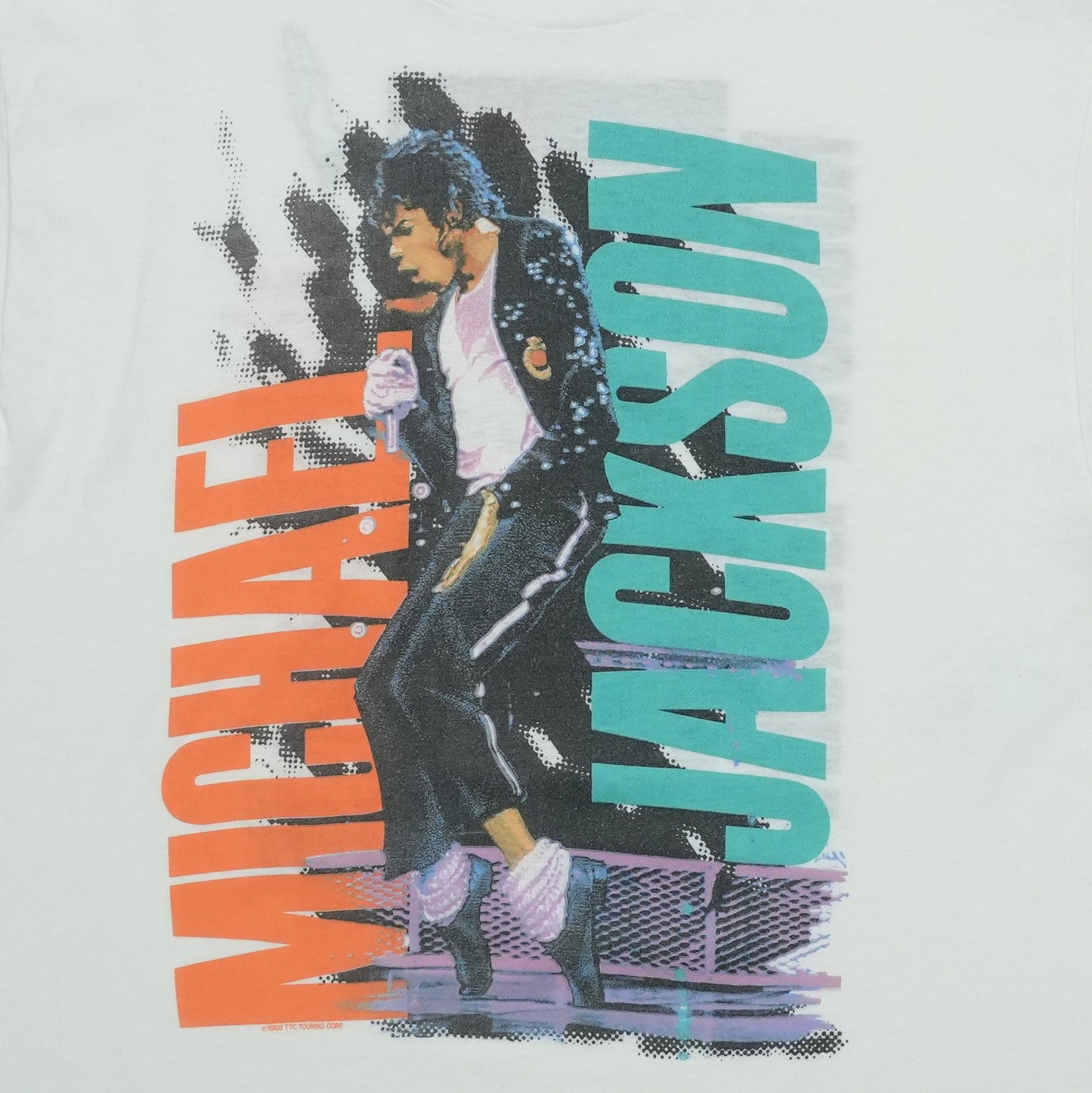 1988 Michael Jackson Bad Tour Shirt Detail 2