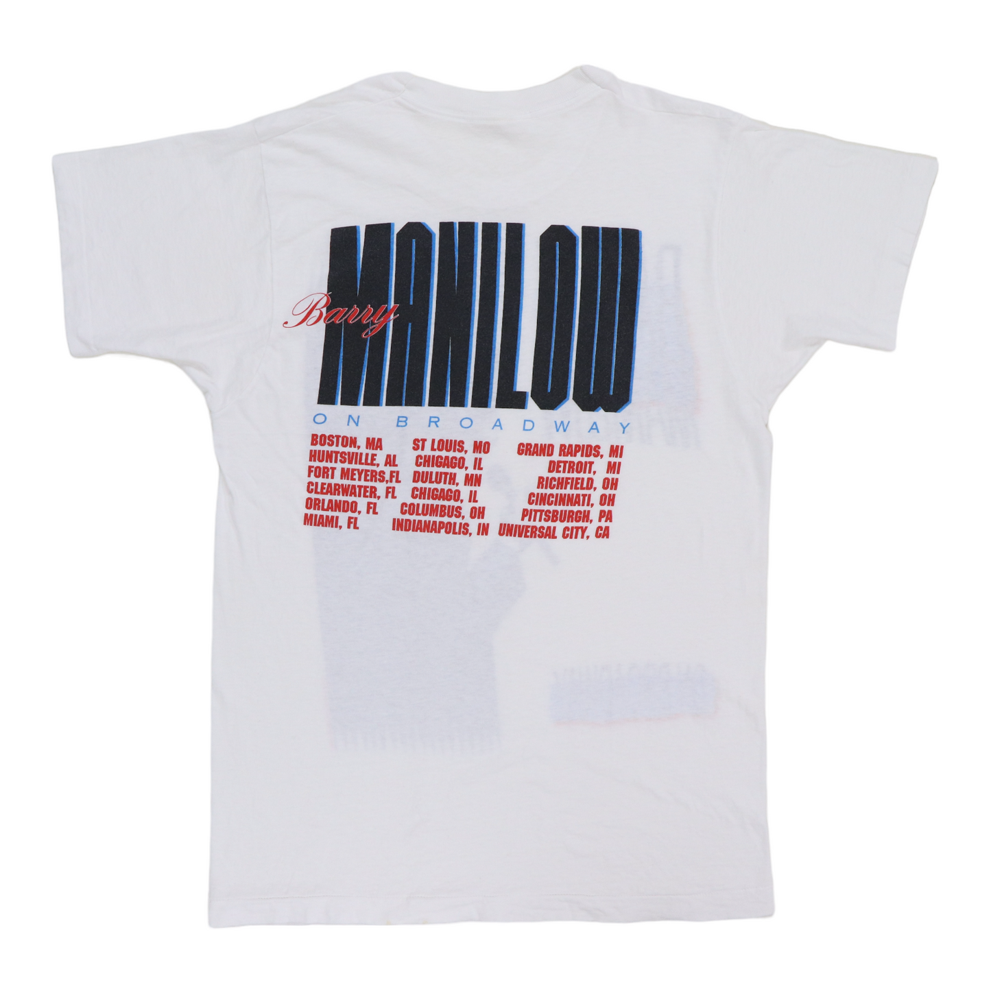 1989 Barry Manilow On Broadway Tour Shirt