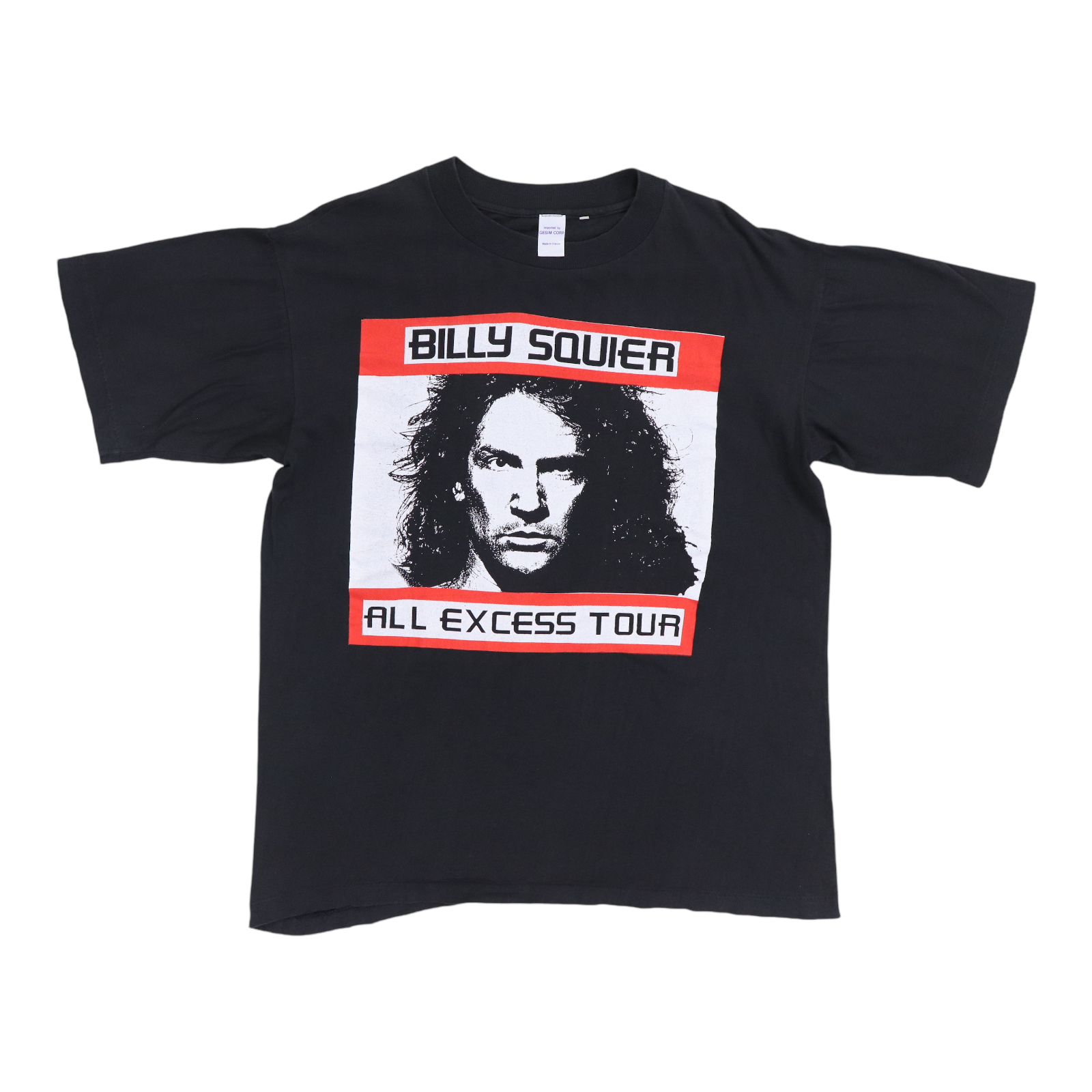 1989 Billy Squier All Excess Tour Shirt | Authentic Vintage Tee 