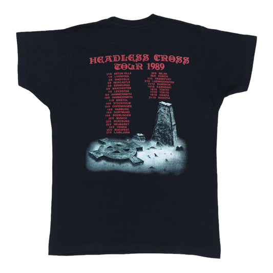 1989 Black Sabbath Headless Cross Tour Shirt Back