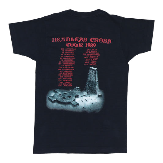 1989 Black Sabbath Headless Cross Tour Shirt Back