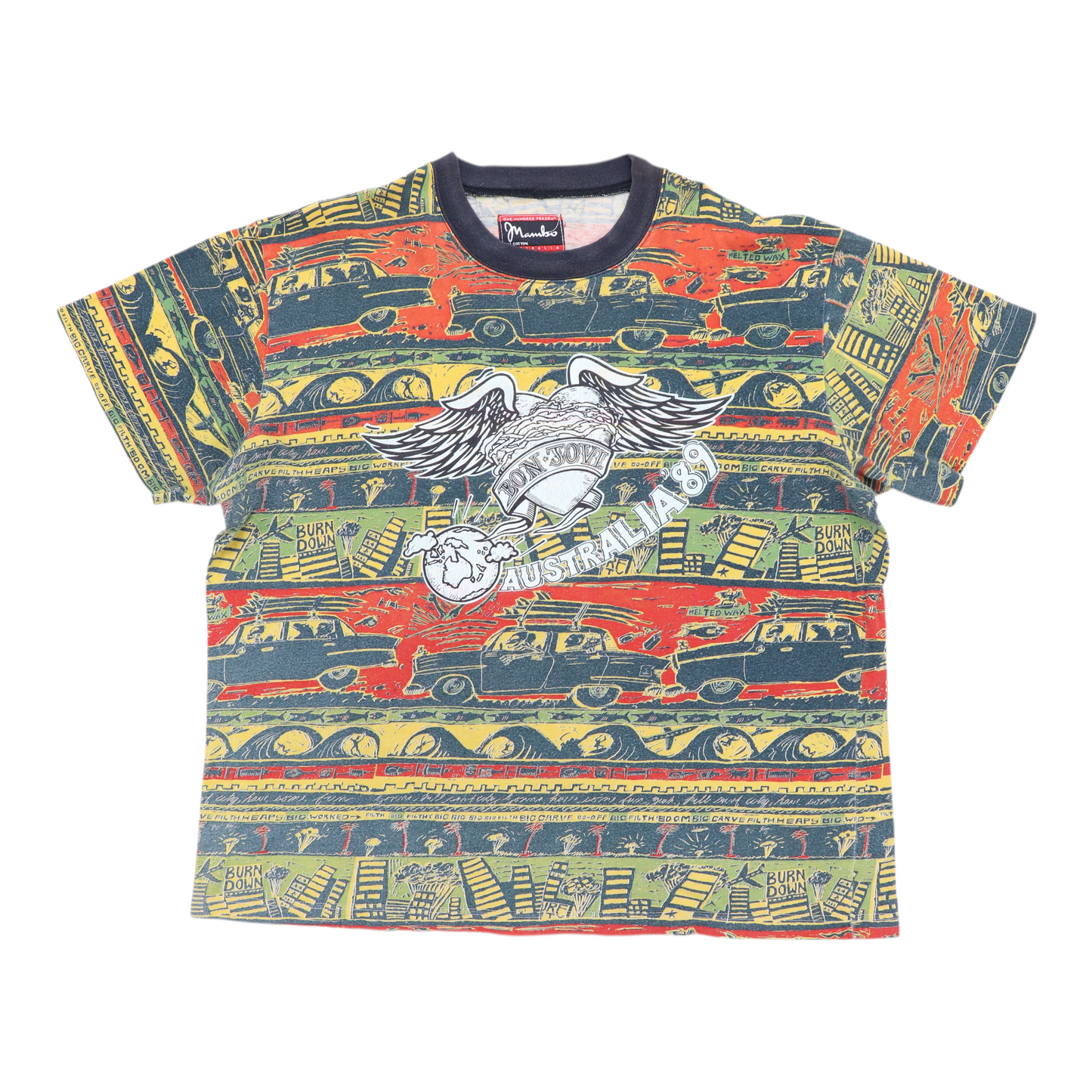 1989 Bon Jovi Australia Tour Shirt