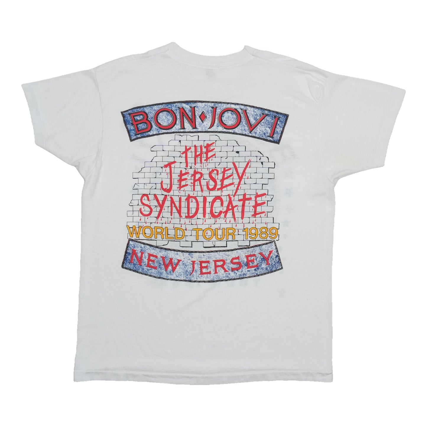 1989 Bon Jovi New Jersey Tour Shirt