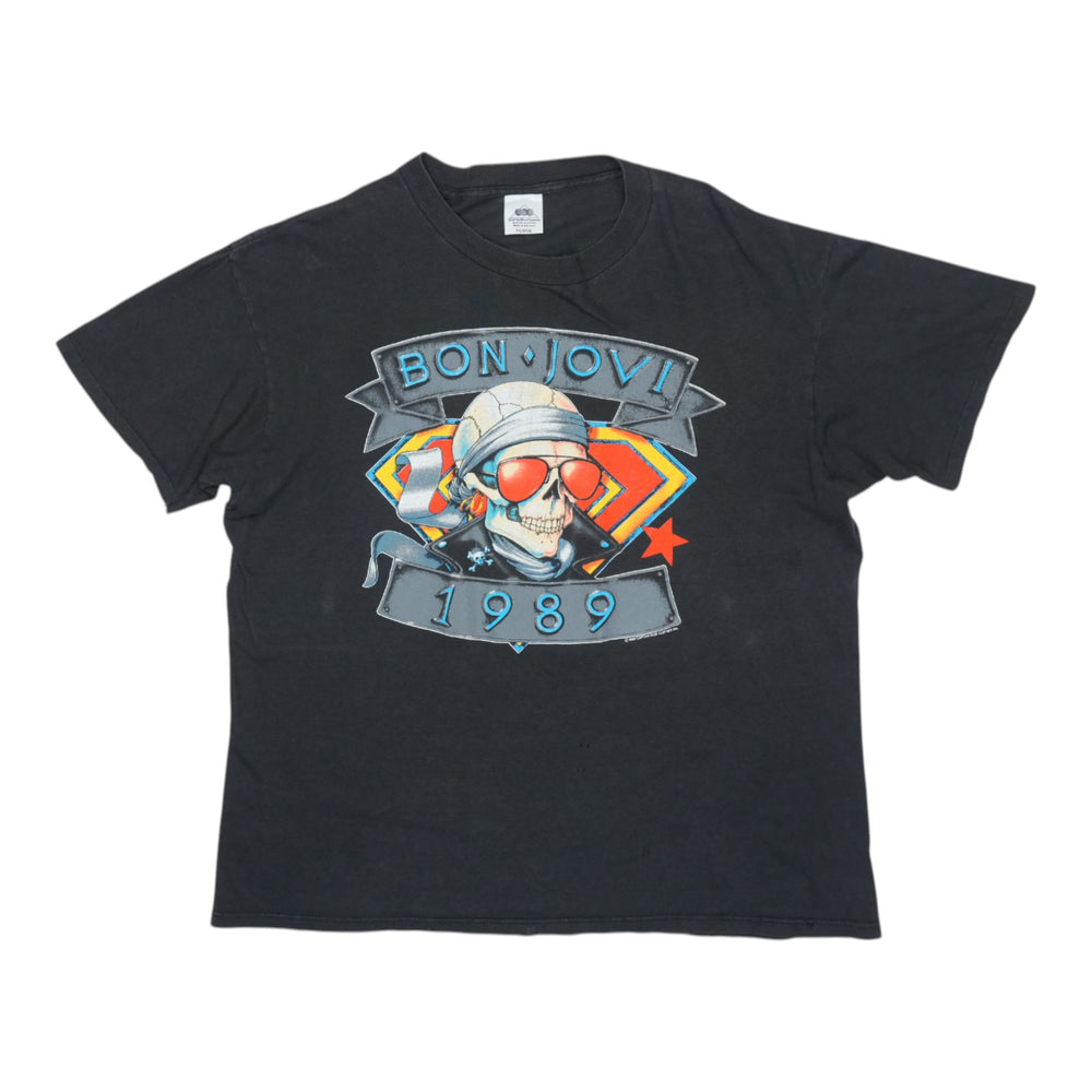 1989 Bon Jovi We're Back Kickin Ass Shirt