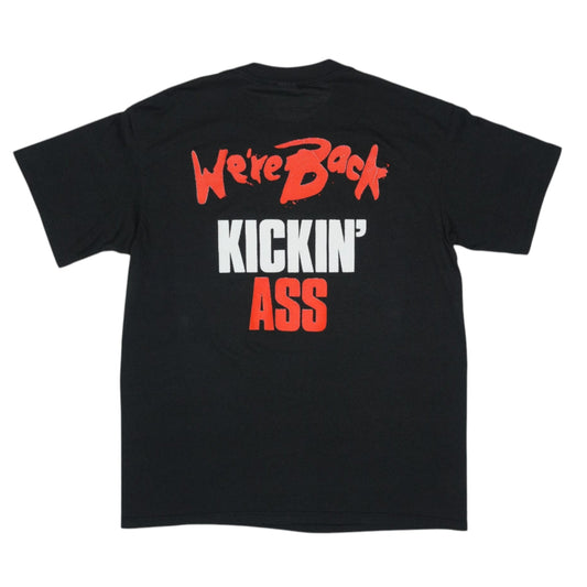 1989 Bon Jovi We're Back Kickin Ass Shirt Back