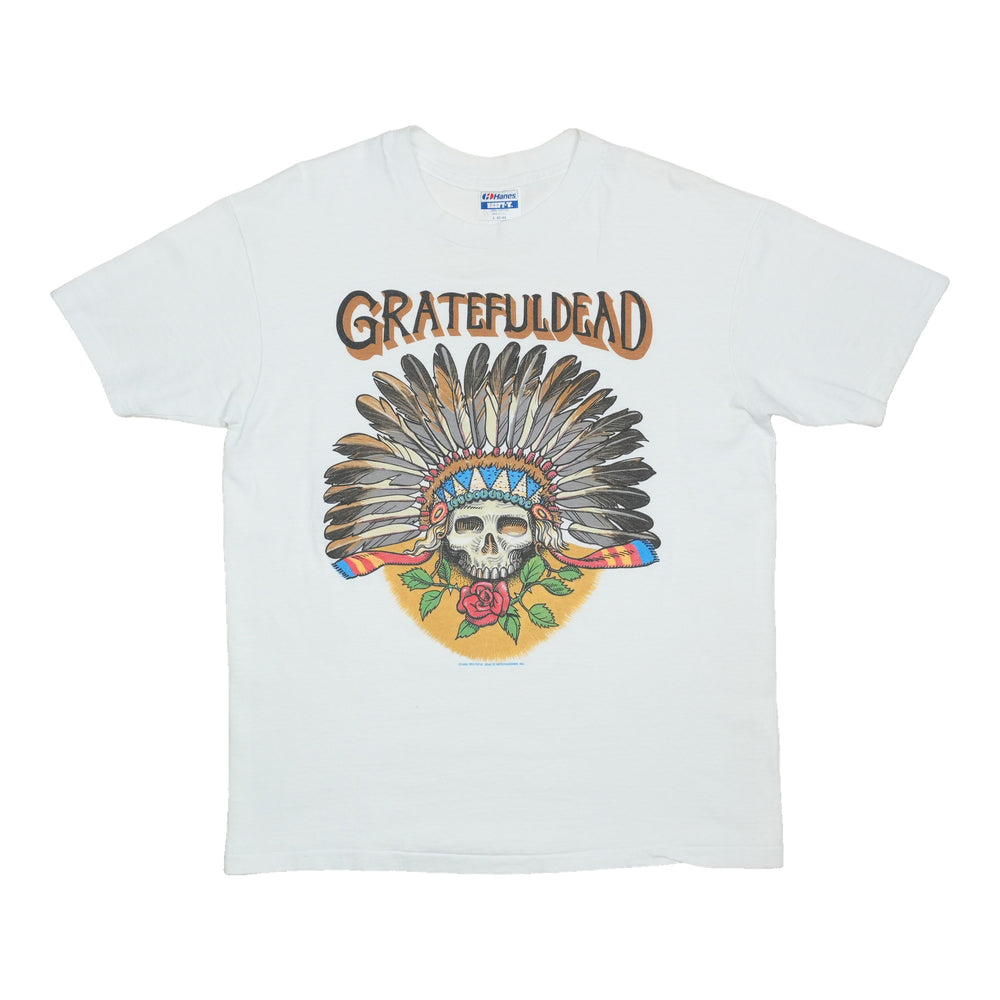 1989 Grateful Dead Headdress Skull Shirt