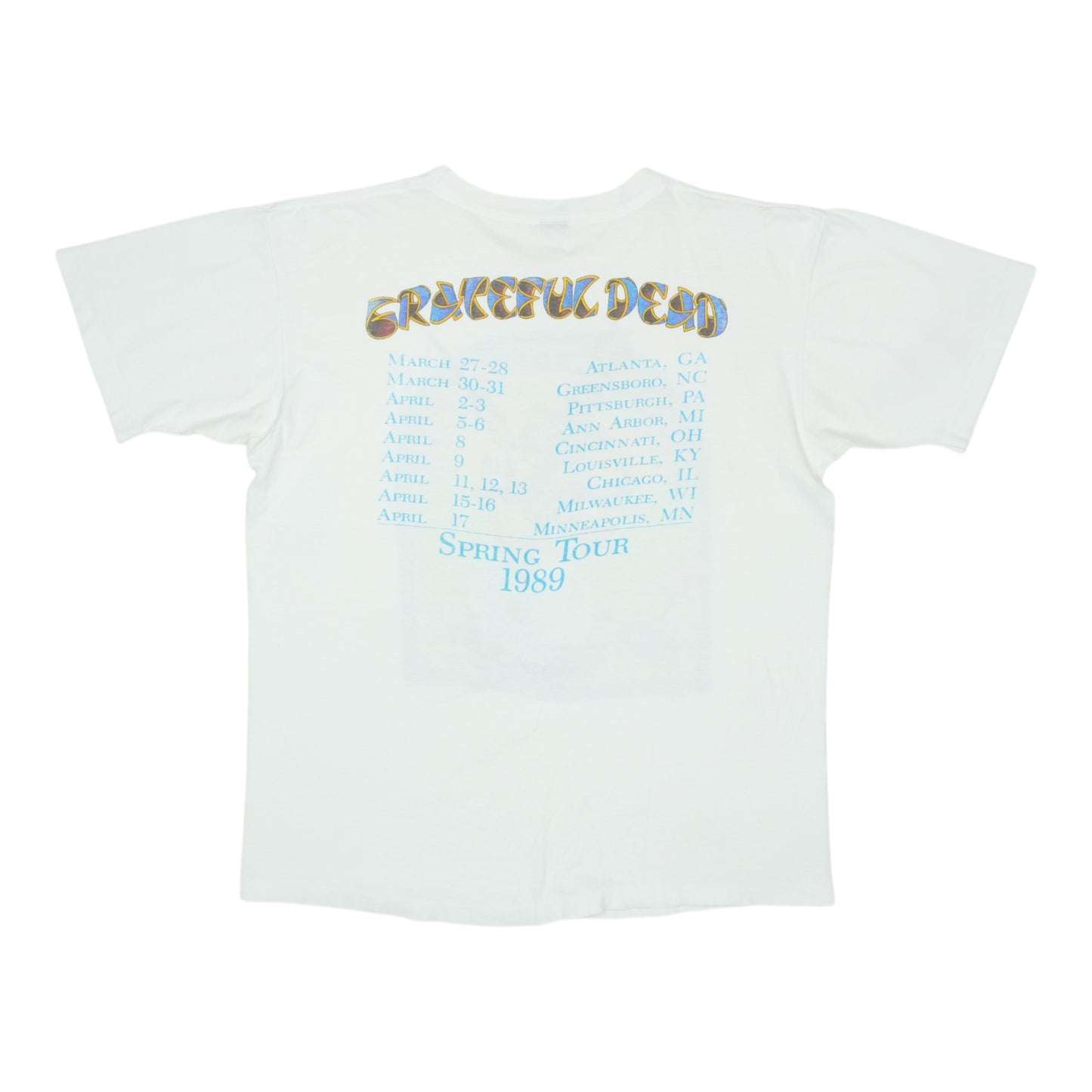 1989 Grateful Dead Spring Tour Shirt