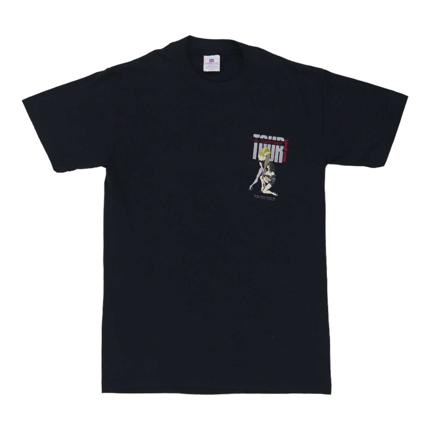 1989 Great White Double Header Tour Crew Shirt