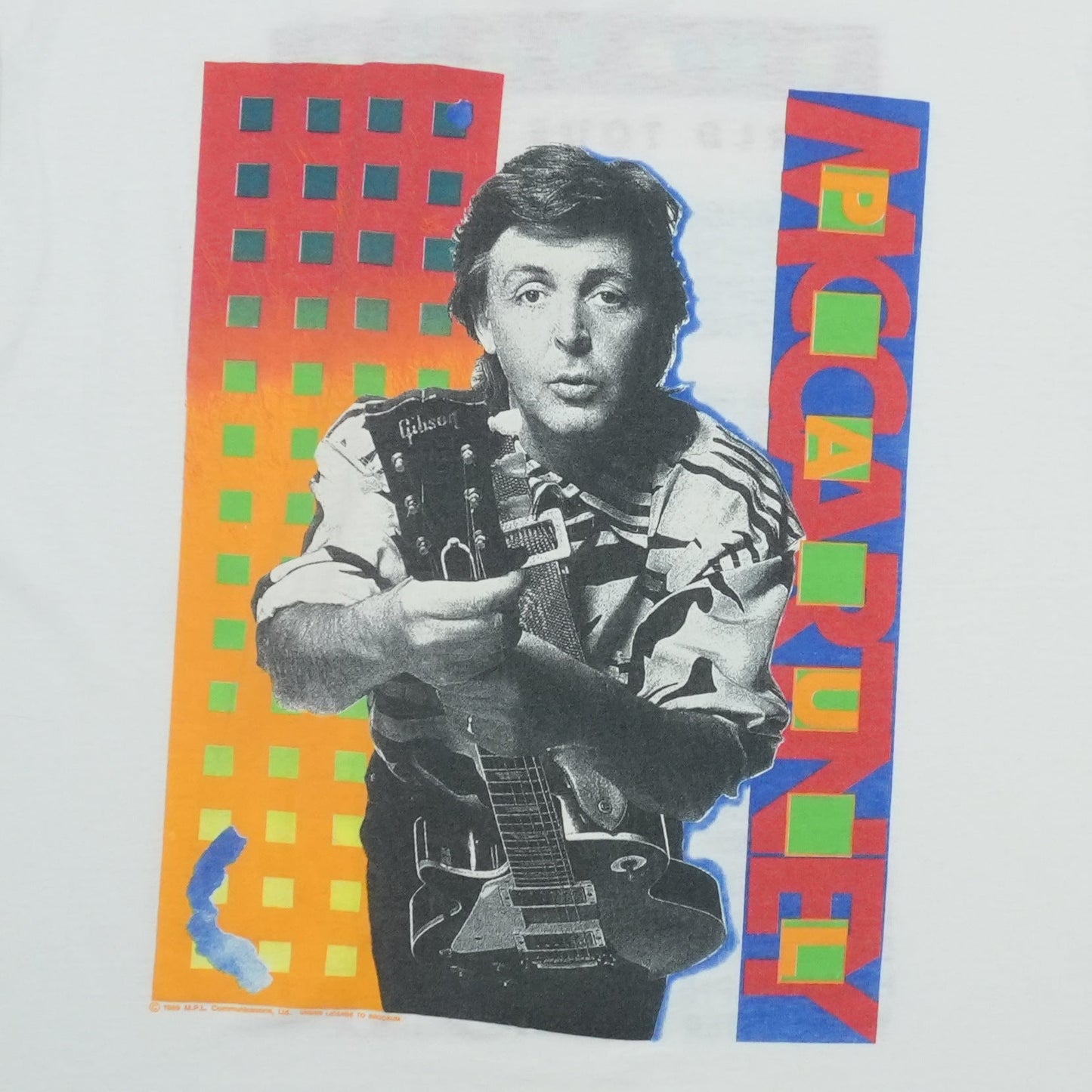 1989 Paul McCartney World Tour Shirt Detail 1