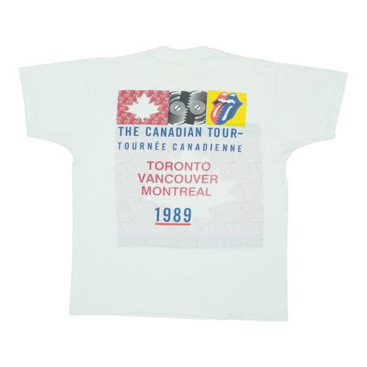 1989 Rolling Stones Steel Wheels Canadian Tour Shirt Back