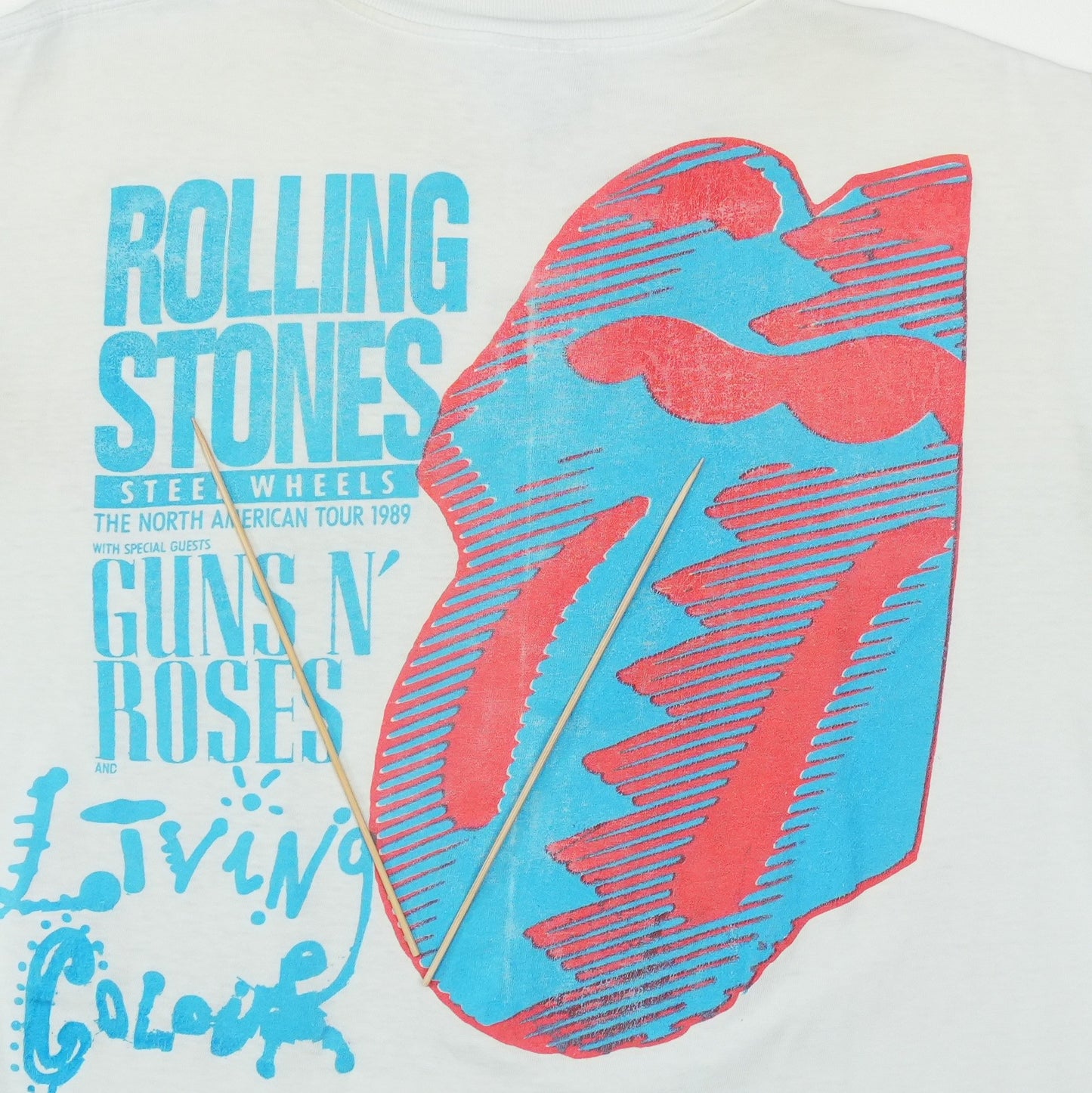 1989 Rolling Stones Steel Wheels Guns N Roses Concert Shirt