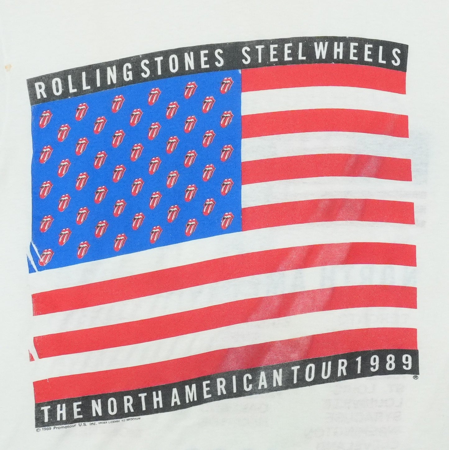1989 Rolling Stones Steel Wheels North American Tour Shirt