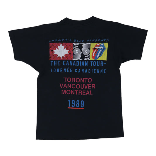 1989 Rolling Stones Steel Wheels Tour Shirt Back