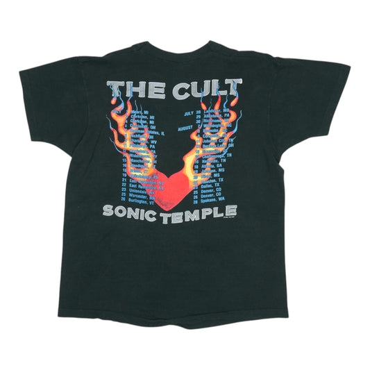 1989 The Cult Sonic Temple Tour Shirt Back