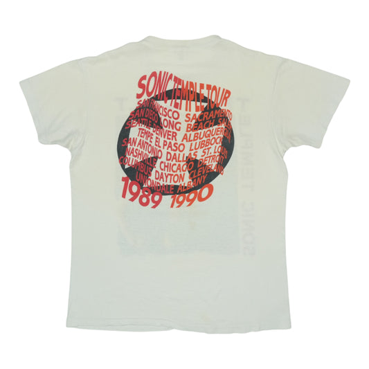 1989 The Cult Sonic Temple Tour Shirt Back