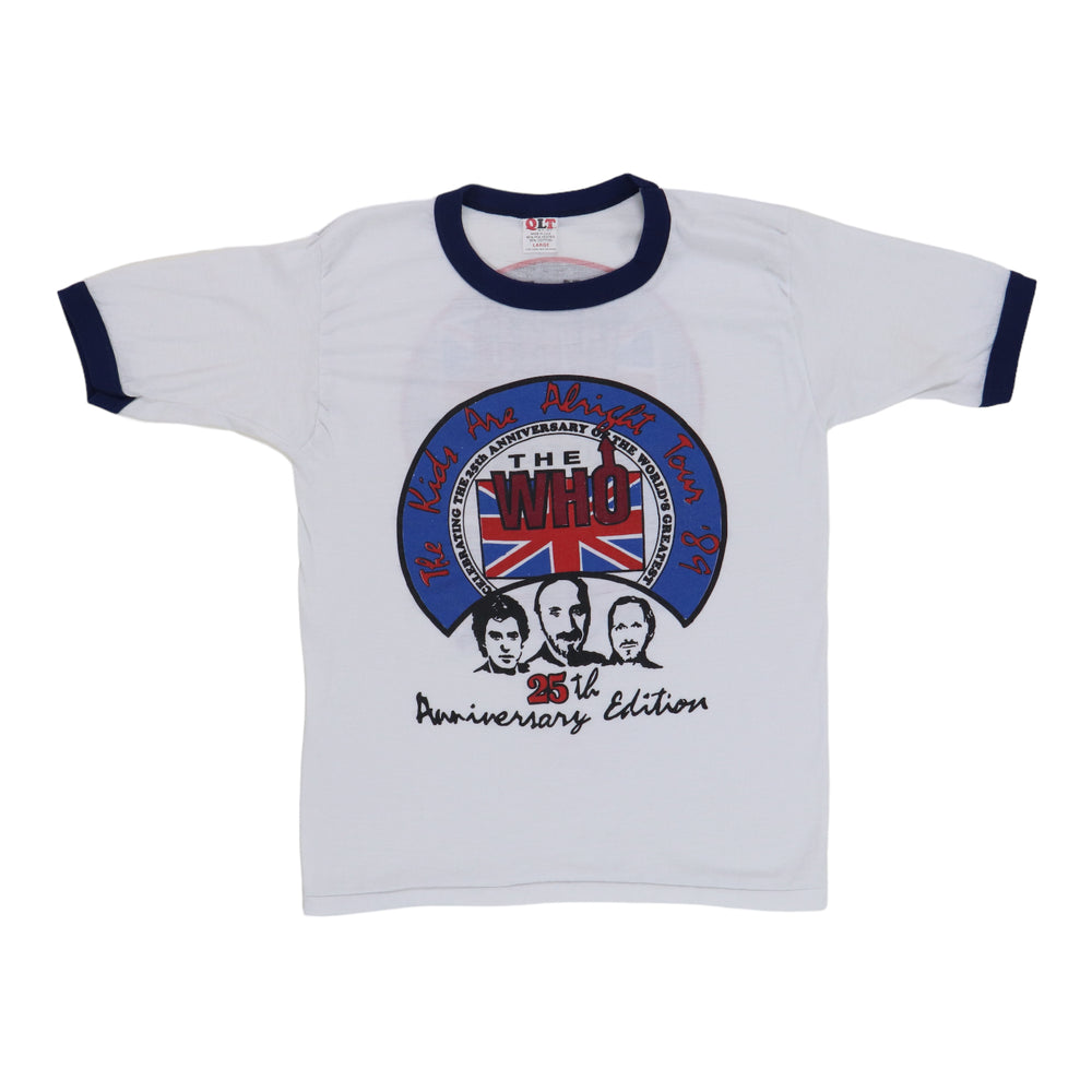 1989 The Who Kids Are Alright 25th Anniversary Edition Shirt