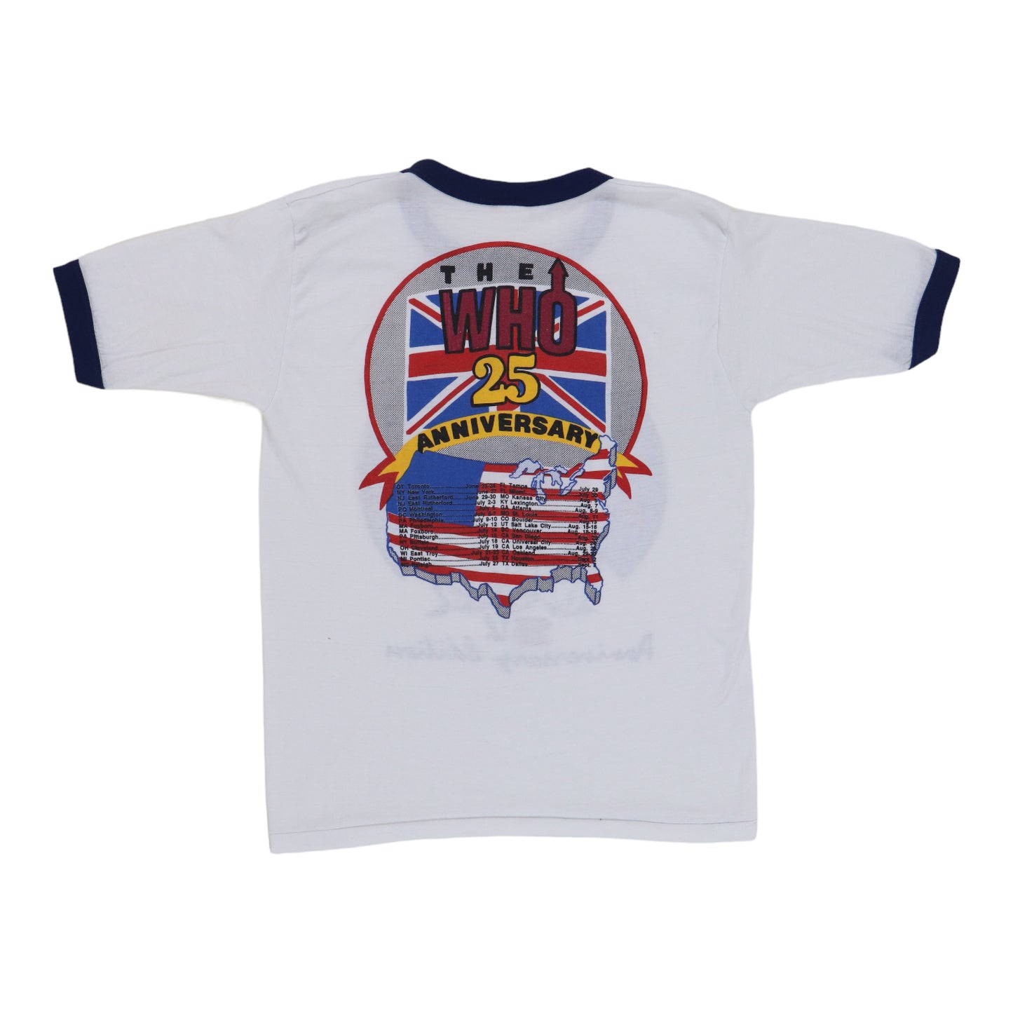 1989 The Who Kids Are Alright 25th Anniversary Edition Shirt