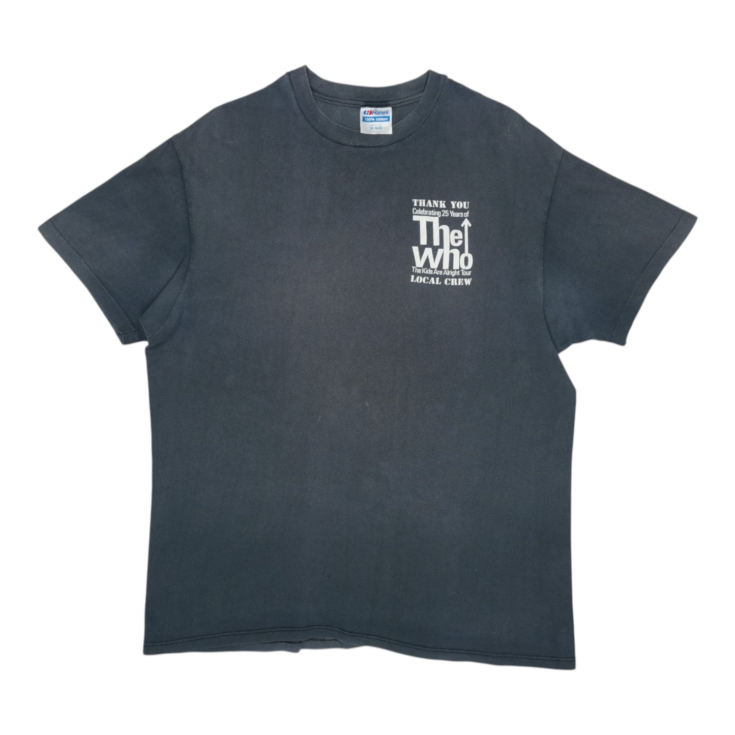 1989 The Who Kids Are Alright Local Crew Tour Shirt