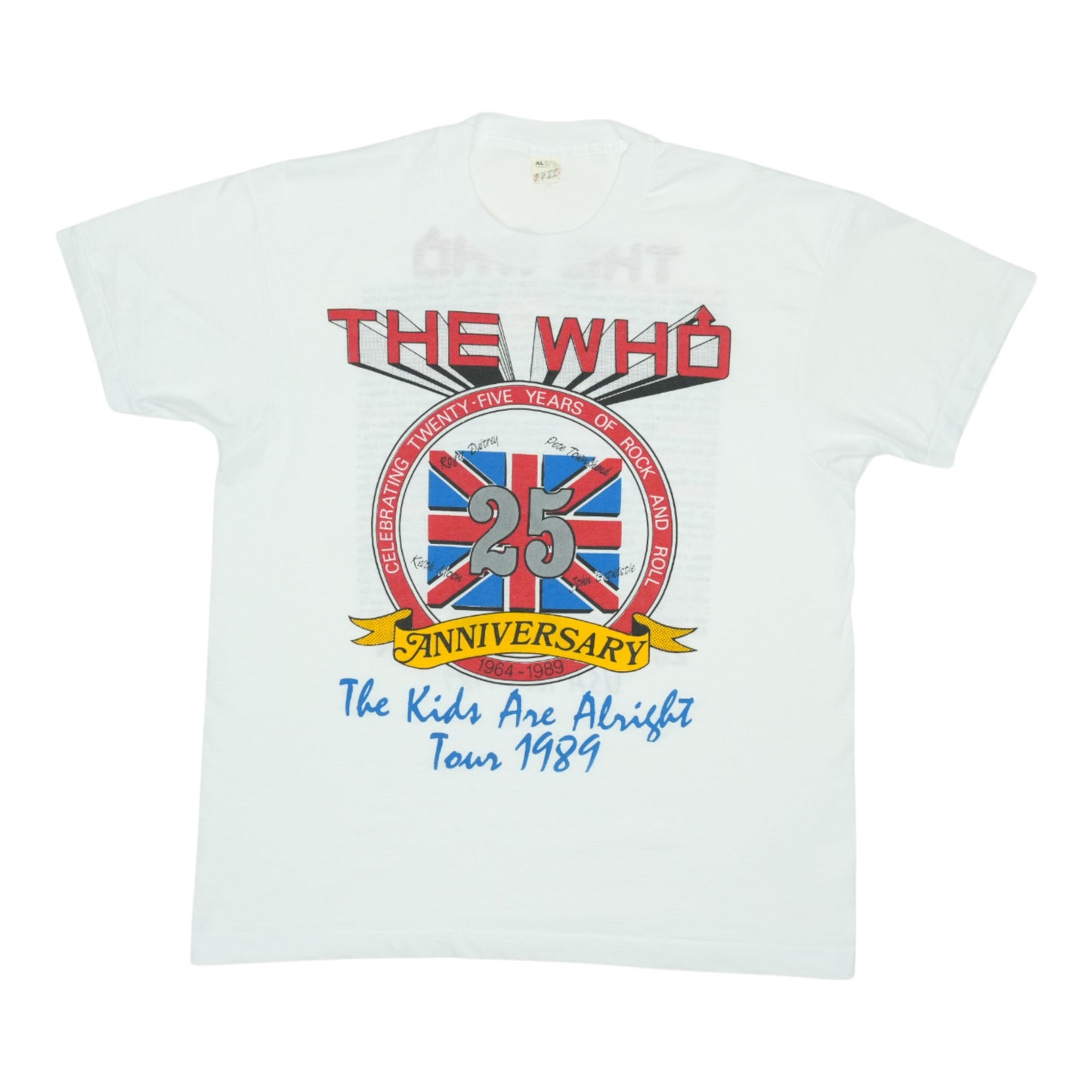 1989 The Who Kids Are Alright Tour Shirt