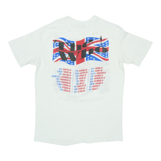 1989 The Who Kids Are Alright Tour Shirt Back