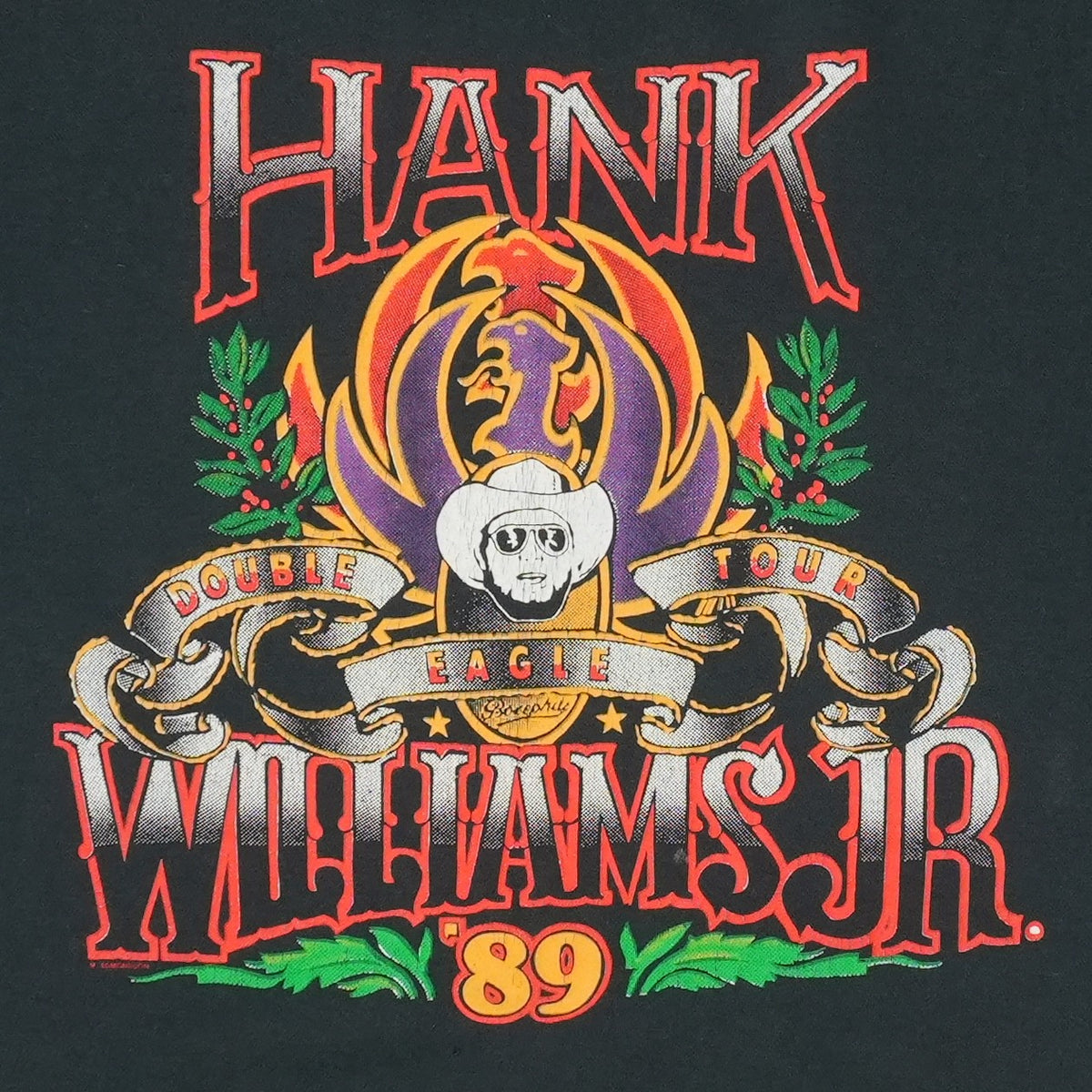 1989 Hank Williams Jr Tour Shirt