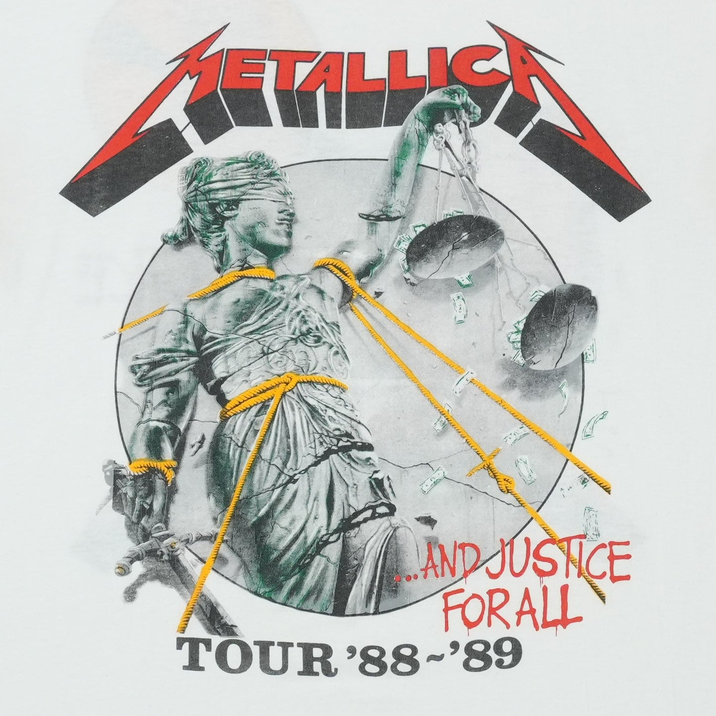 1989 Metallica And Justice For All Tour Shirt