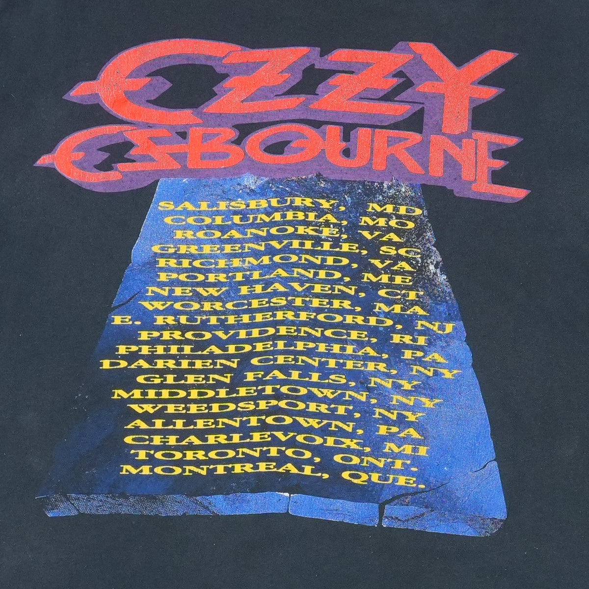 1989 Ozzy Osbourne Tour Shirt