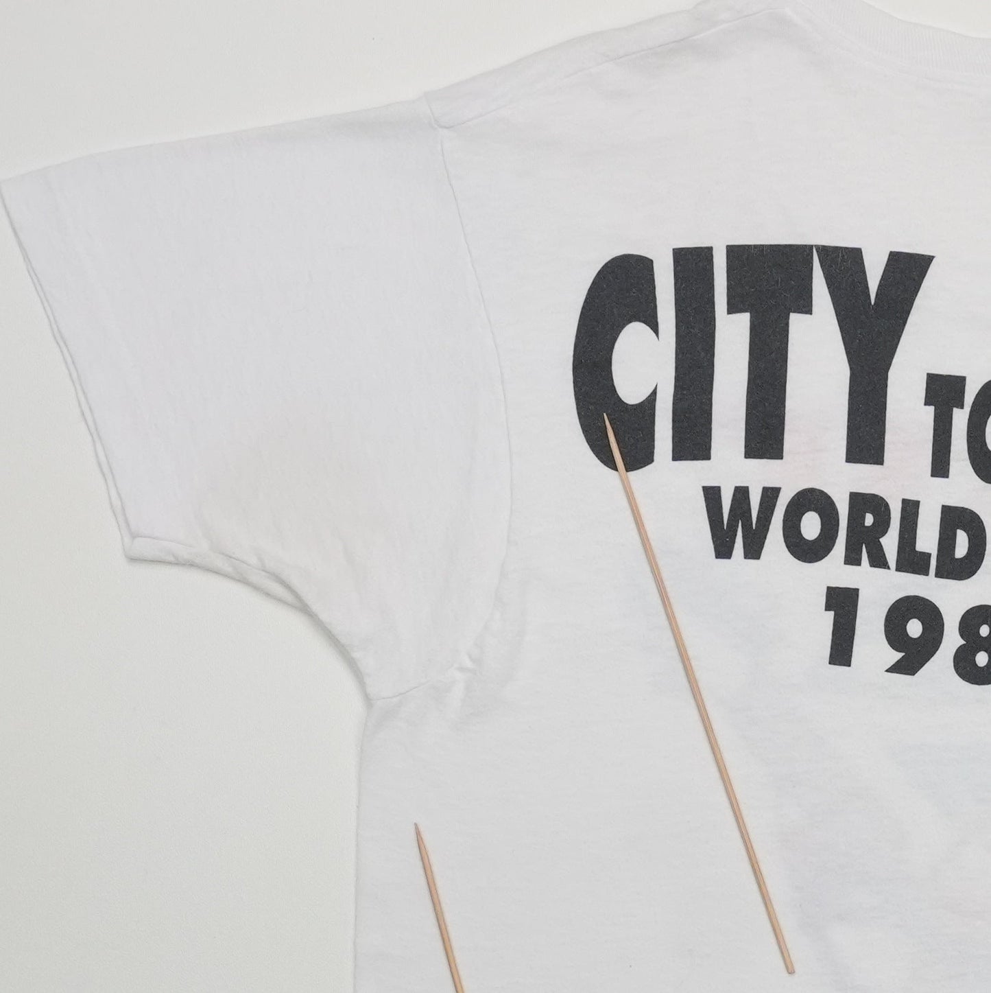 1989 Ratt Reach for the Sky City to City World Tour Shirt Detail 9