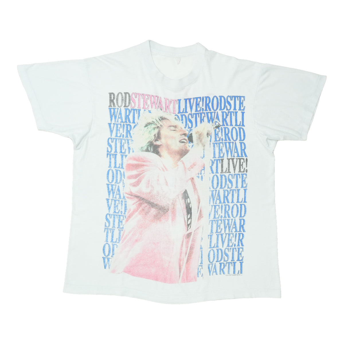 1989 Rod Stewart Lost in America Tour Shirt