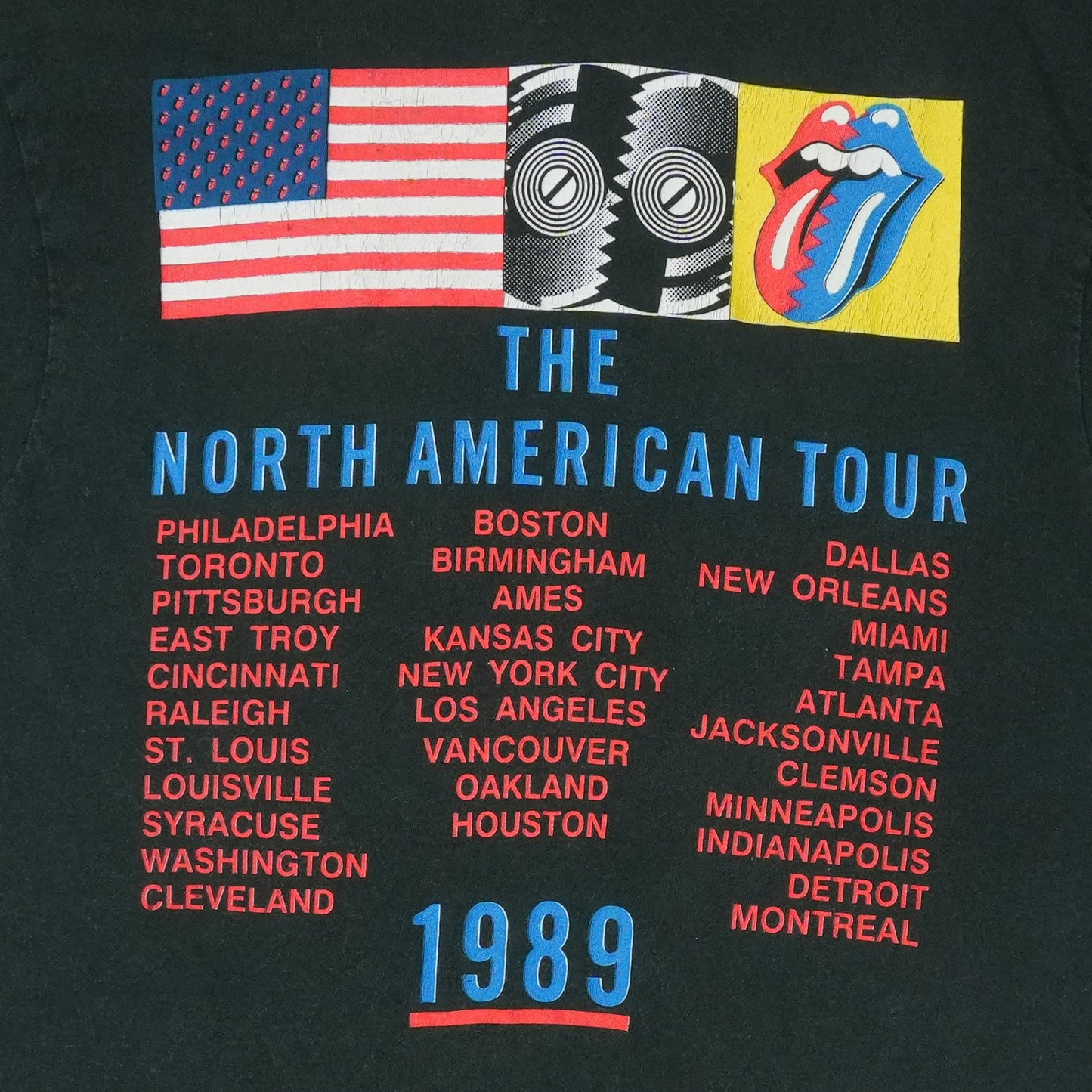 1989 The Rolling Stones North American Tour Shirt