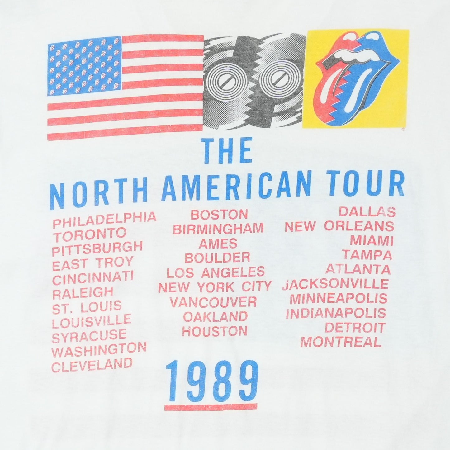 1989 The Rolling Stones Steel Wheels North American Tour Shirt