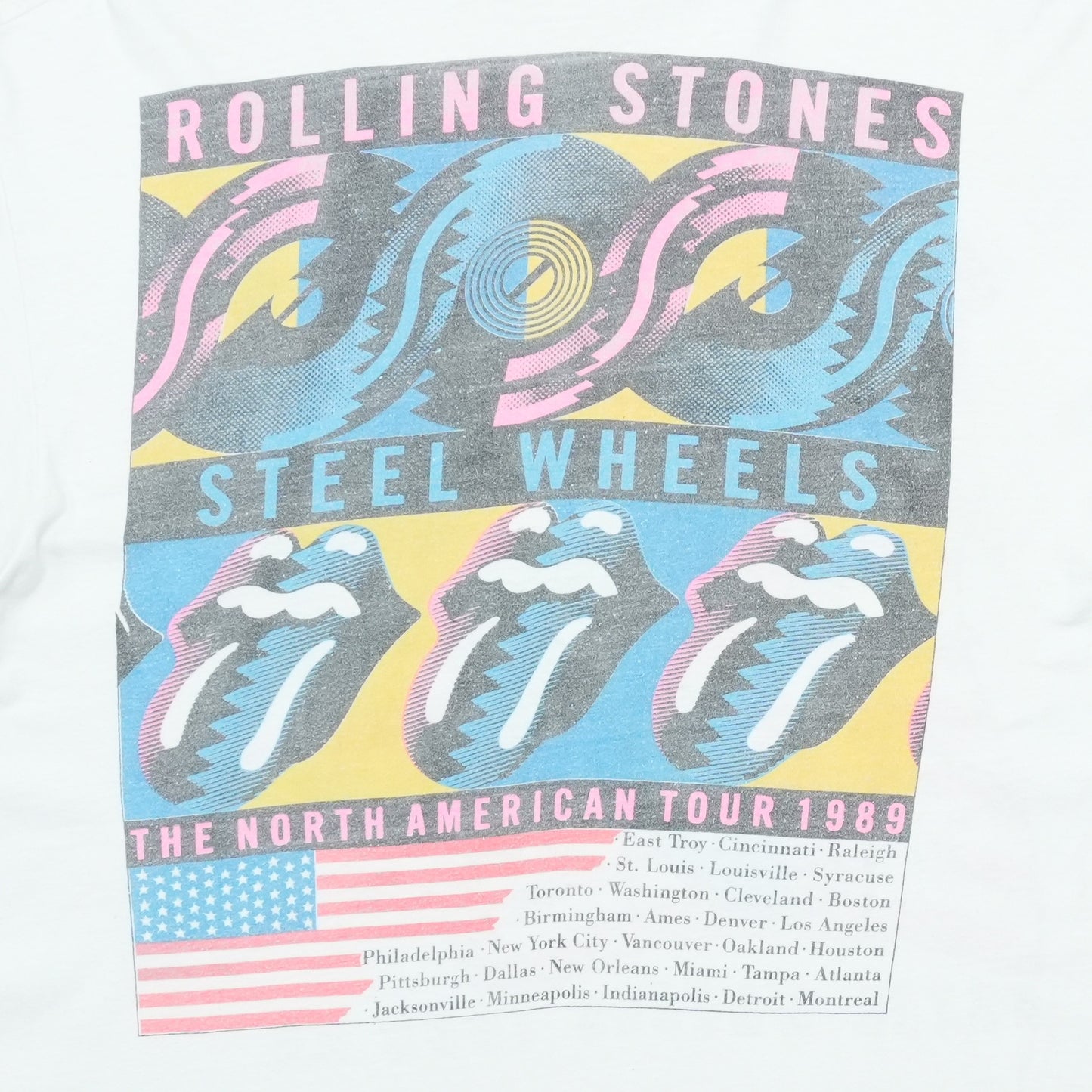 1989 The Rolling Stones Steel Wheels Tour Shirt