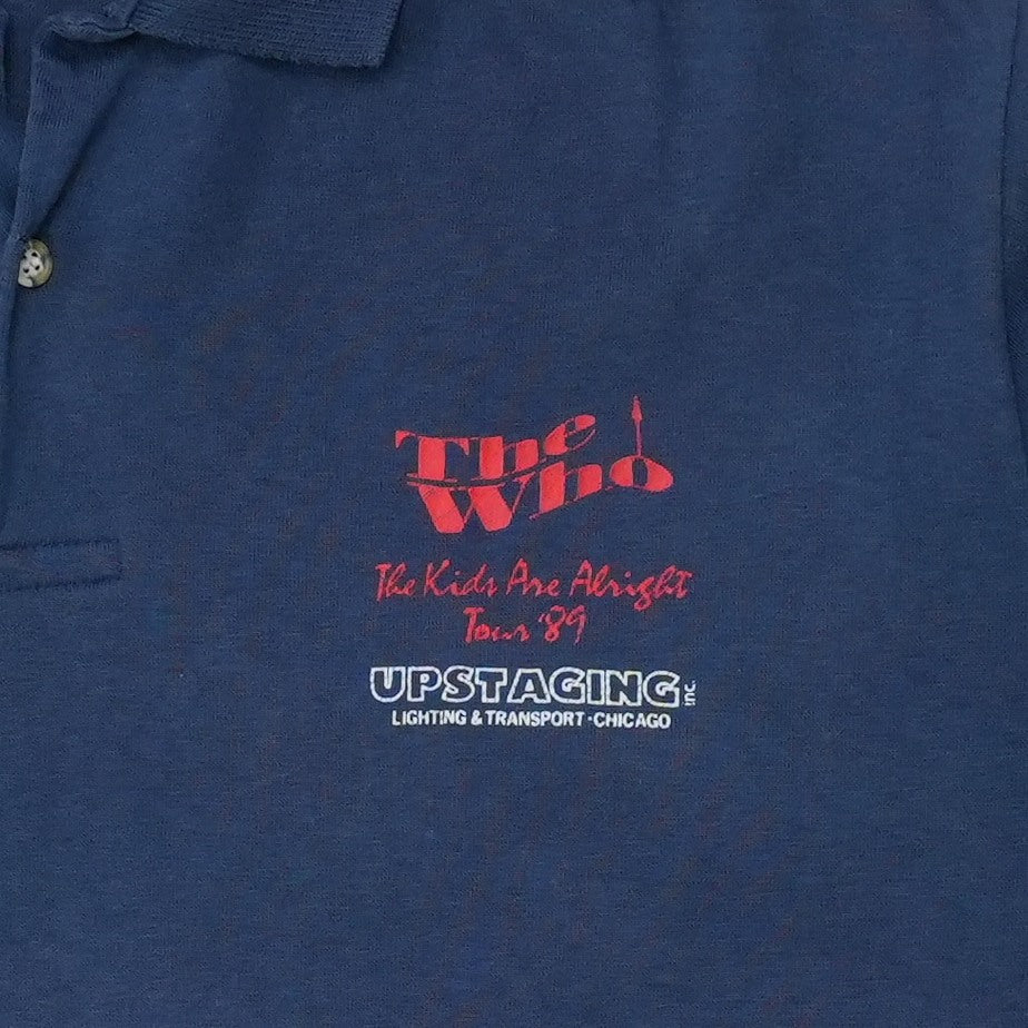 1989 The Who Kids Are Alright Tour Crew Polo Shirt