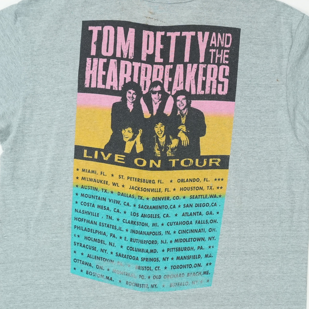 1989 Tom Petty Full Moon Fever Tour Shirt