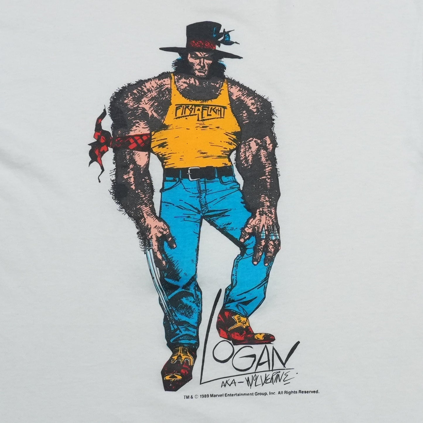 1989 Wolverine Logan aka Wolverine Shirt Detail 2