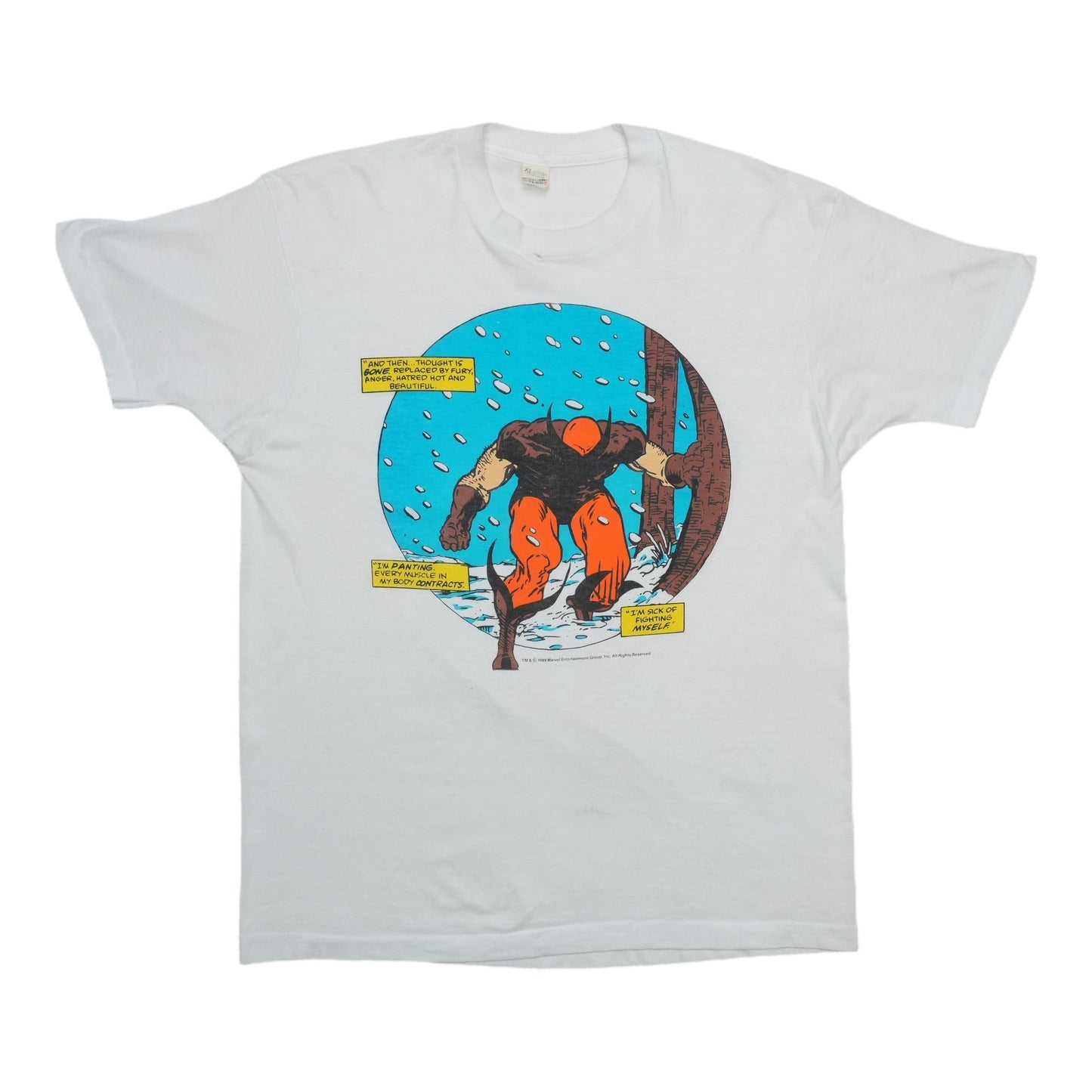 1989 Wolverine Marvel Comic Panel Shirt Front