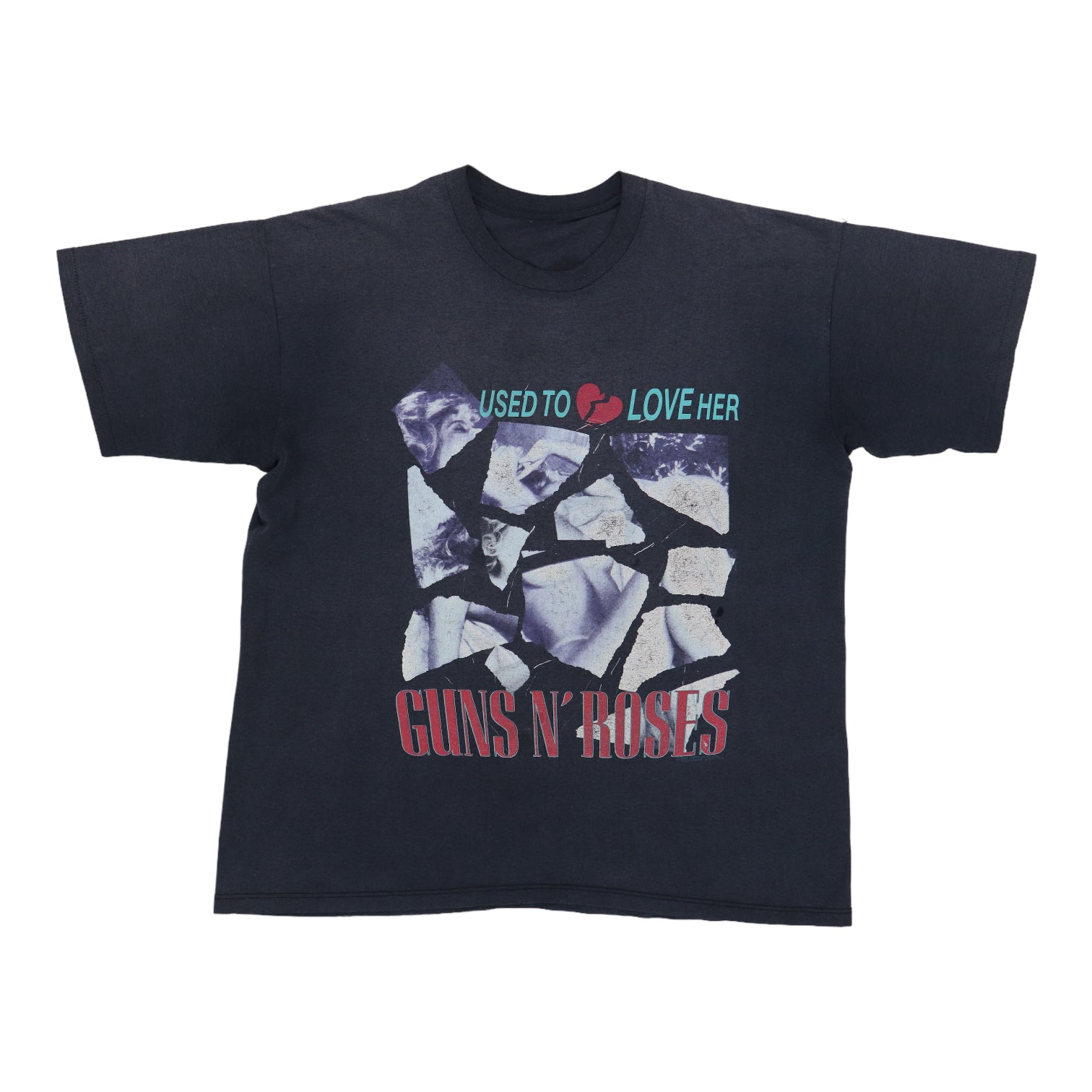 1989 Guns N Roses Used To Love Her Shirt – WyCo Vintage