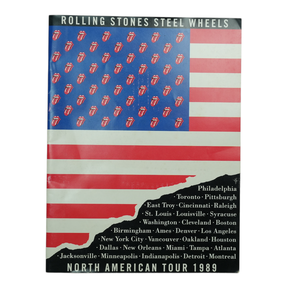 1989 Rolling Stones American Steel Wheels Tour Program