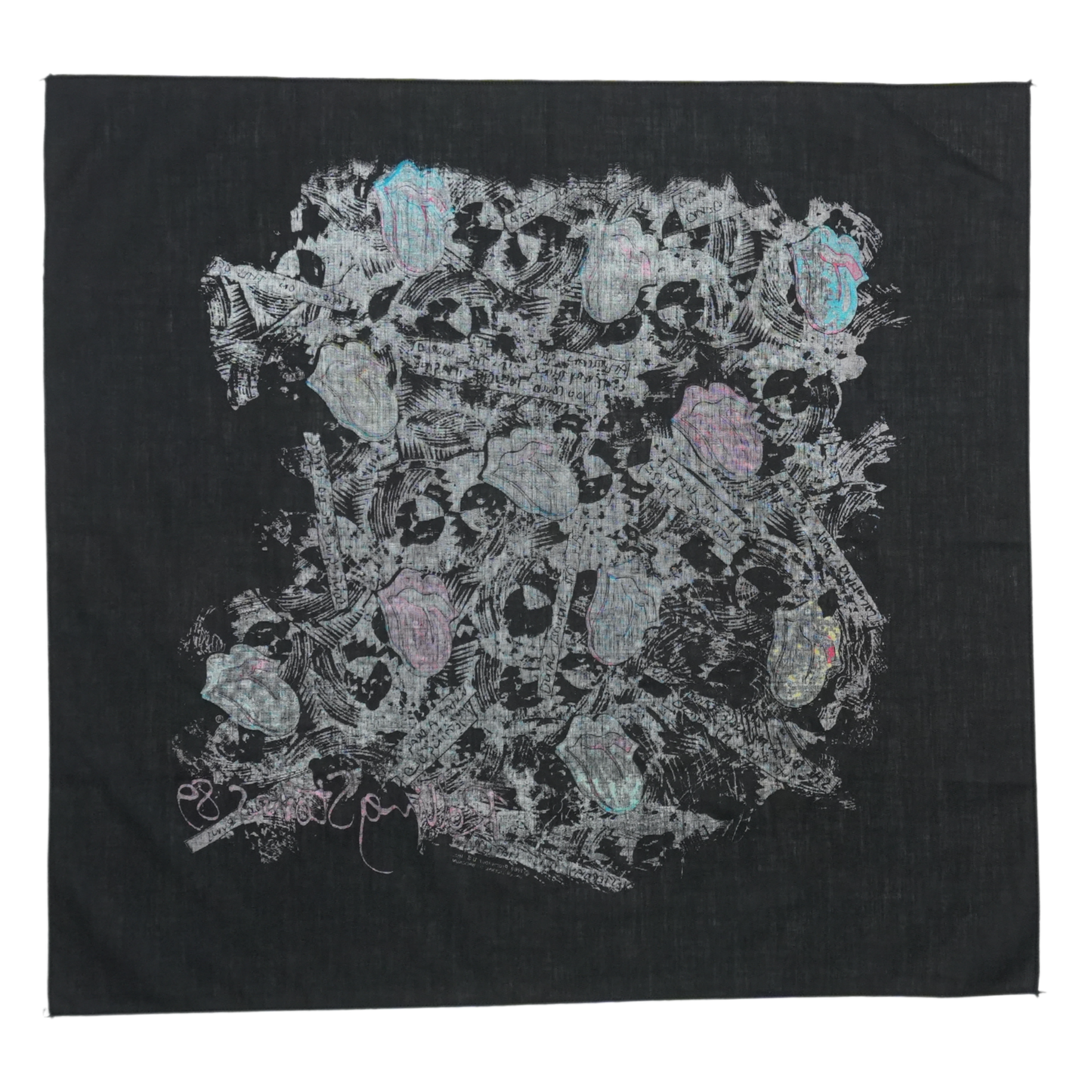 1989 Rolling Stones Steel Wheels Bandana Back