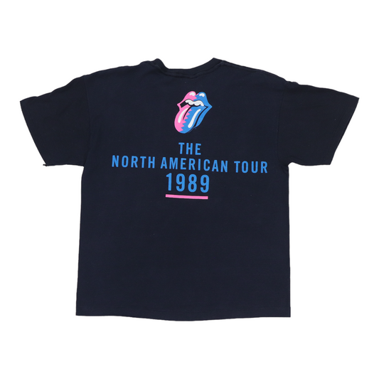 1989 Rolling Stones Steel Wheels Tour Shirt Back