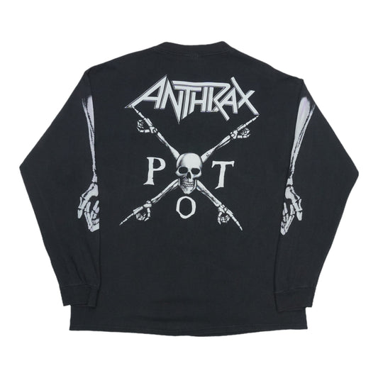 1990 Anthrax Persistence Of Time Long Sleeve Shirt Back