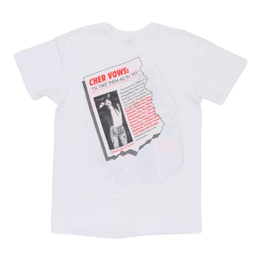 1990 Cher Irrational Enquirer Shirt Back