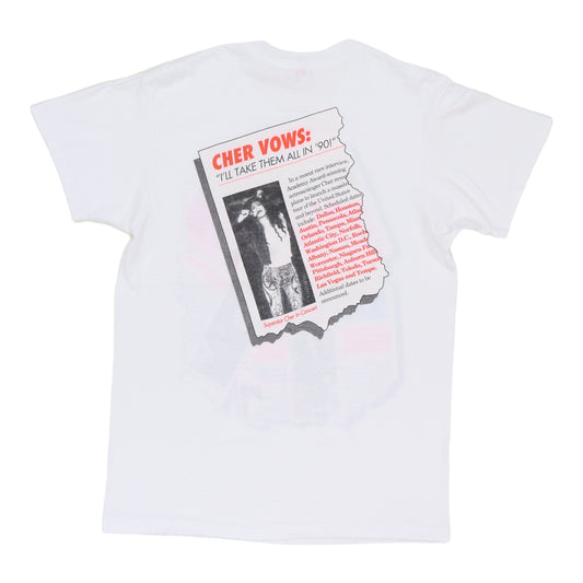 1990 Cher Irrational Enquirer Shirt Back