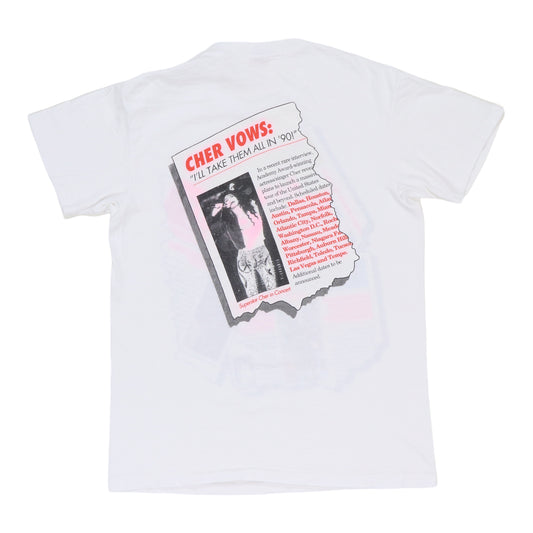 1990 Cher Irrational Enquirer Shirt Back